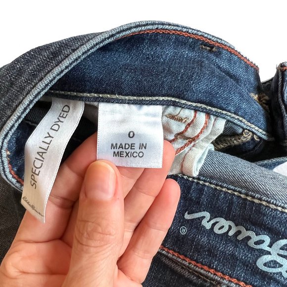 Eddie Bauer Curvy Crop Jeans, size 0 xs - Picture 9 of 10